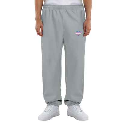 Fluffy Sweatpants mit Herz Stick - Trans