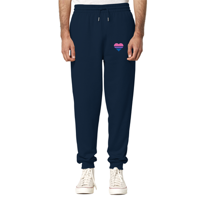 Organic Jogger Pants mit Herz Stick - Bisexual