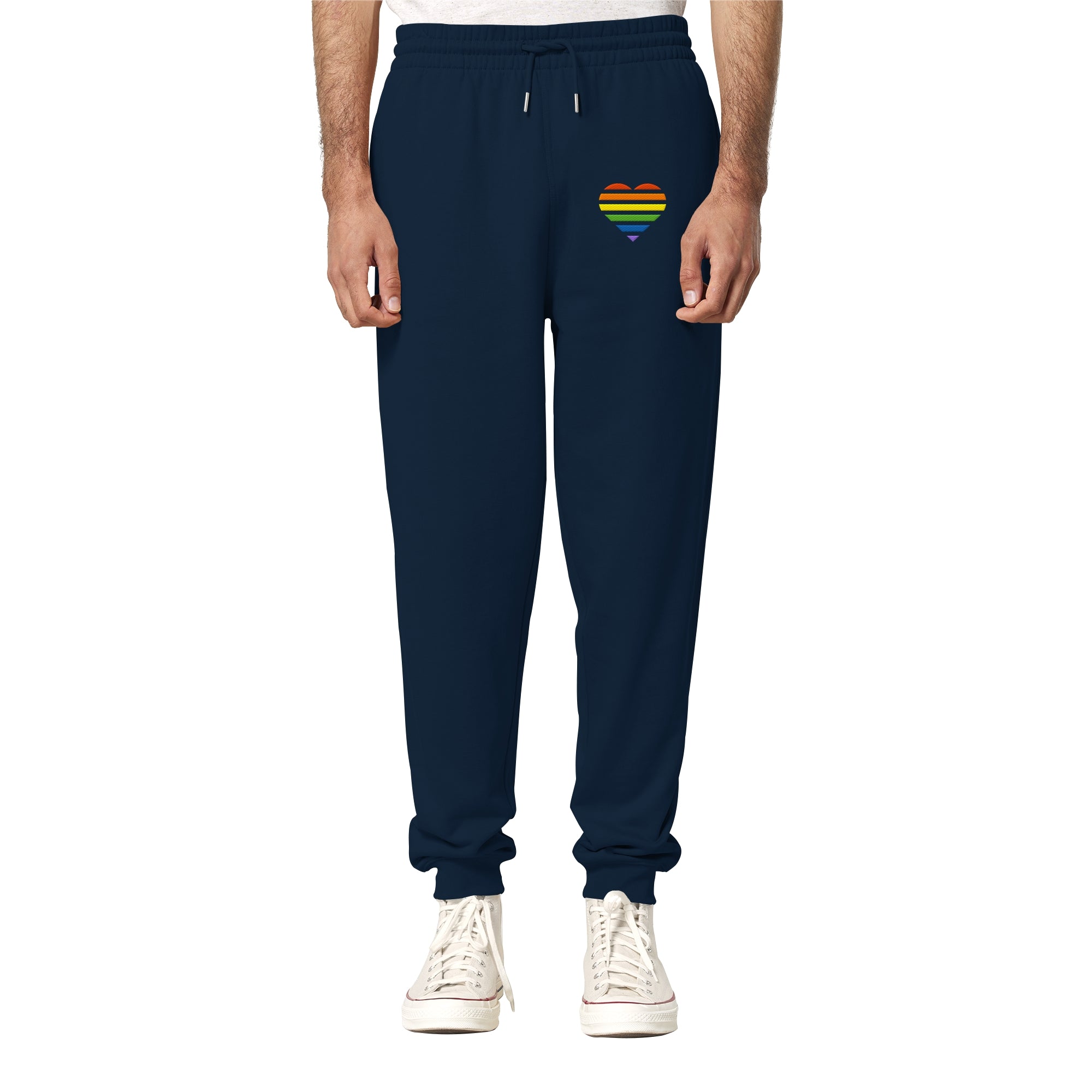 Organic Jogger Pants - Pride Flag Herz Stick