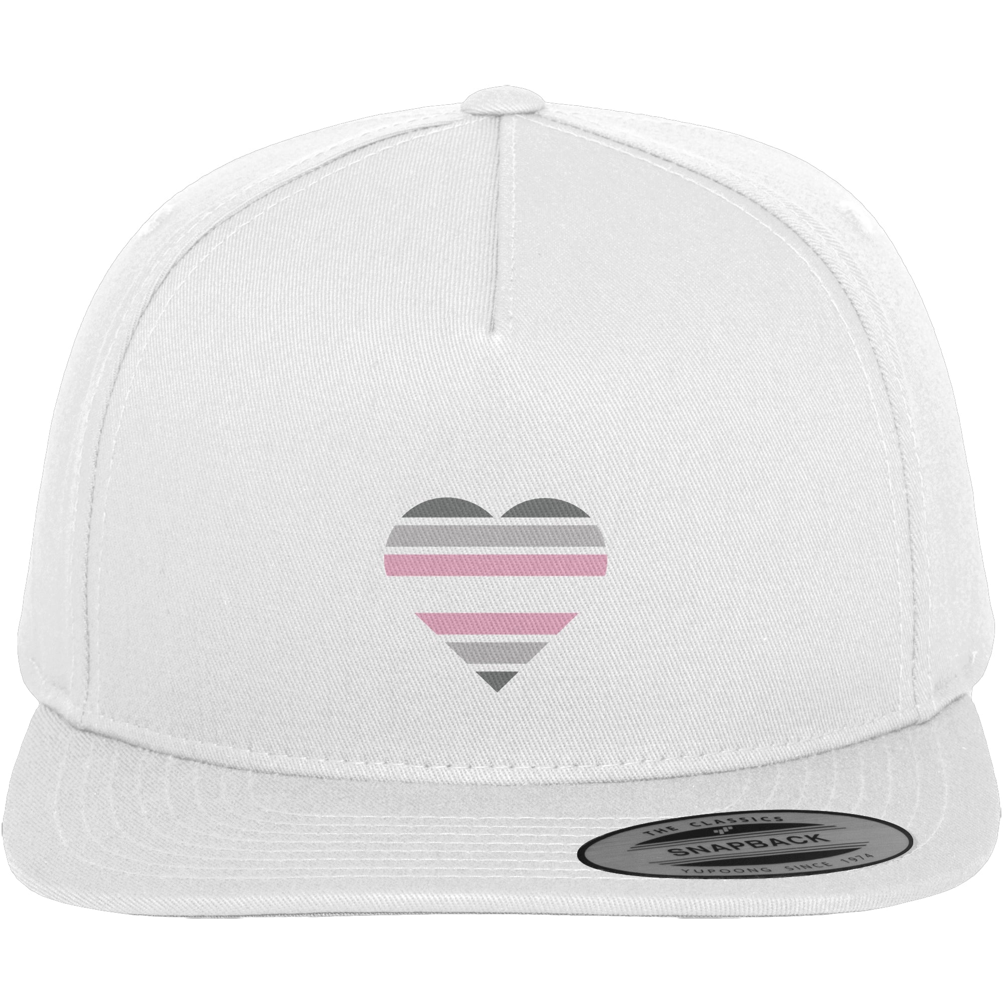 Premium Snapback - Demigirl Flag Herz Print