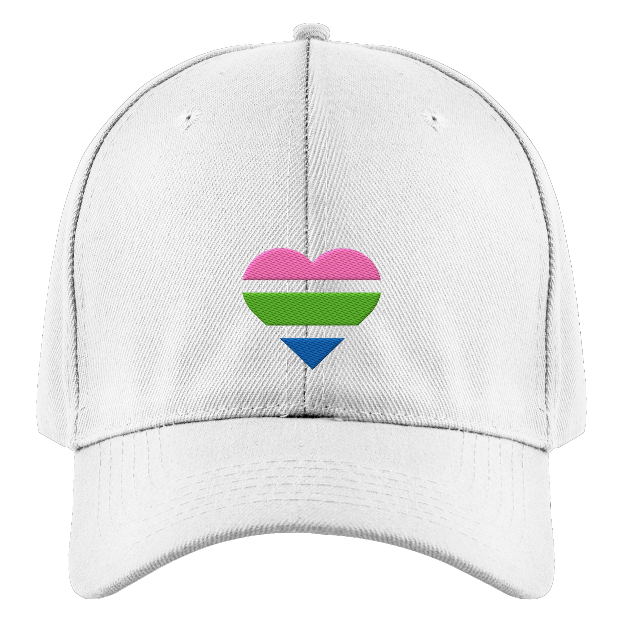 Authentic Baseball Cap - Polysexual Flag Herz Stick