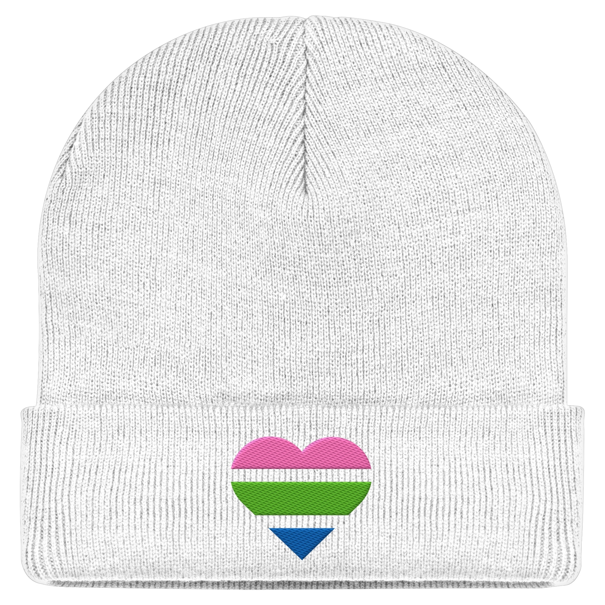 Classic Beanie - Polysexual Flag Herz Stick