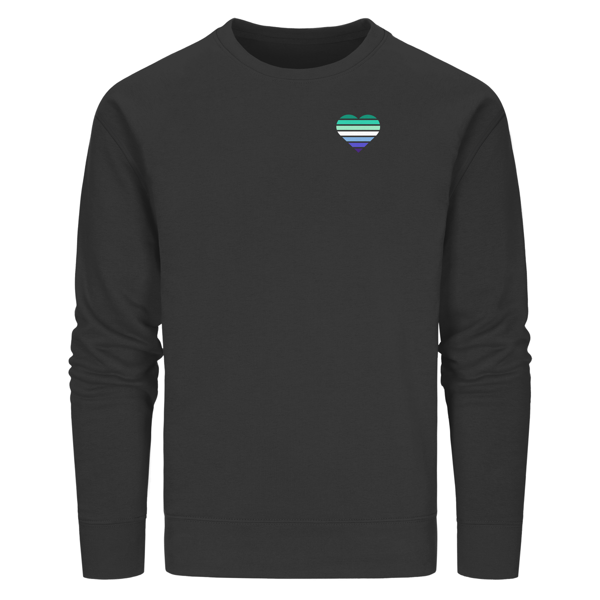 Organic Basic Sweatshirt mit Herz - Gay