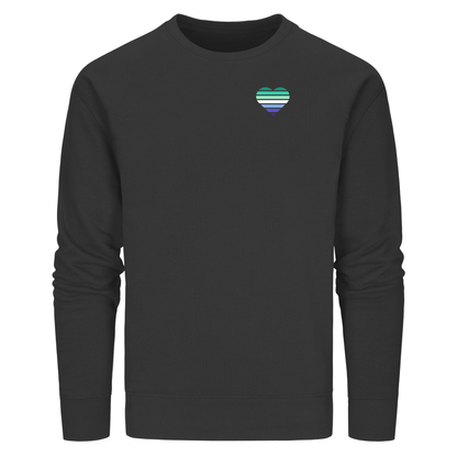 Organic Basic Sweatshirt mit Herz - Gay
