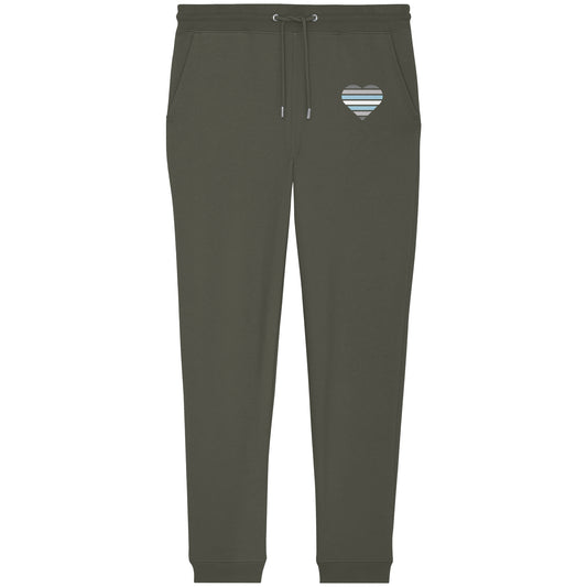 Organic Jogger Pants - Demiboy Flag Herz Print