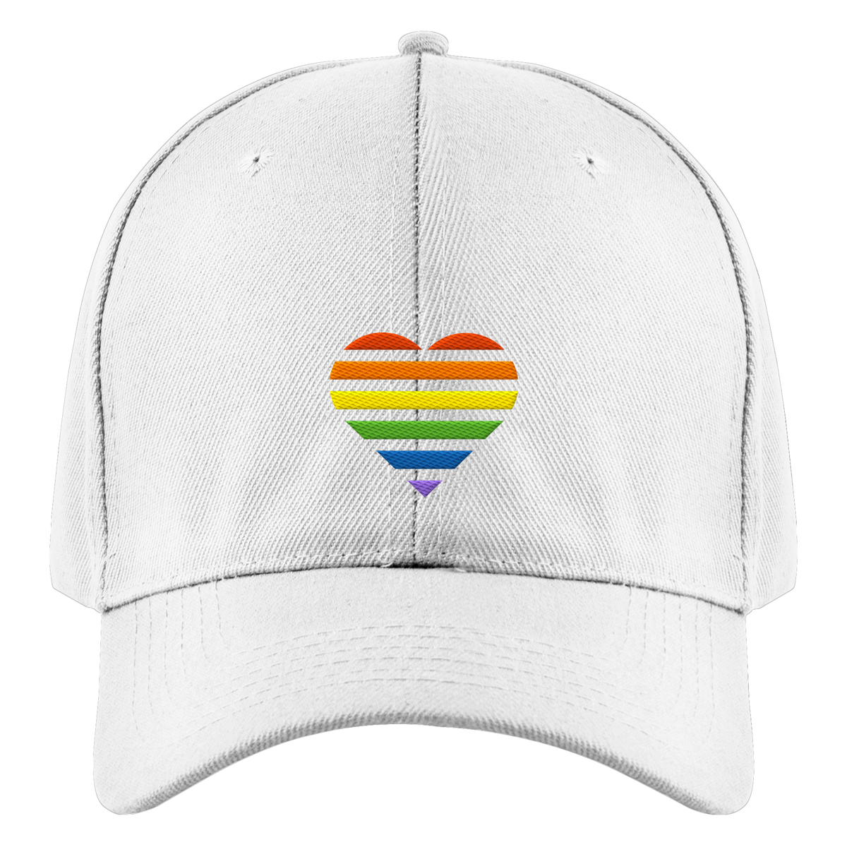 Authentic Baseball Cap mit Herz Stick - Pride