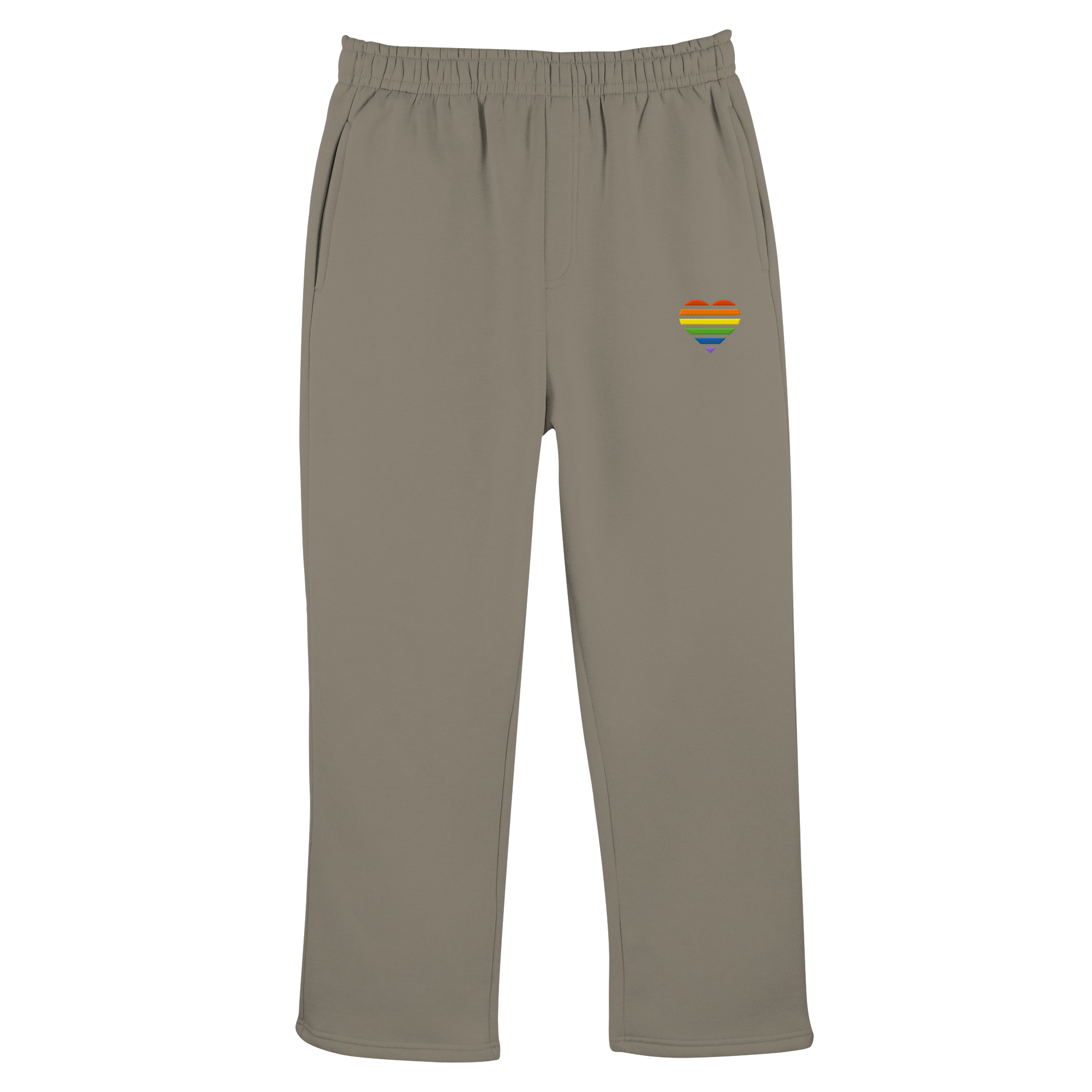 Fluffy Track Sweatpants - Pride Flag Herz Stick