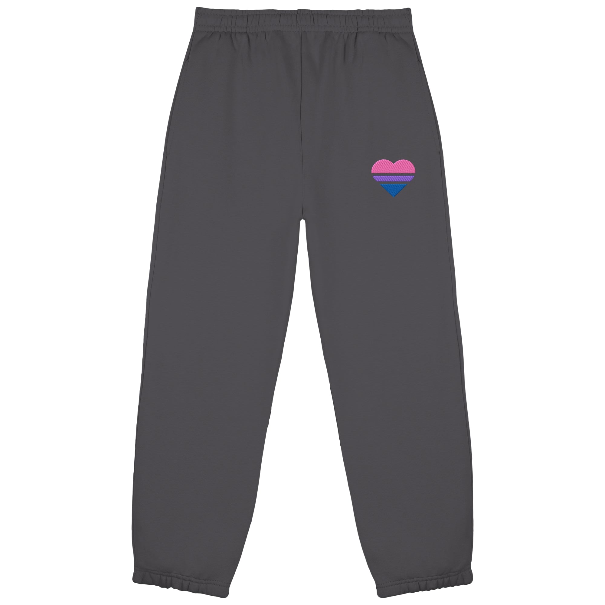 Fluffy Sweatpants - Bisexual Flag Herz Stick
