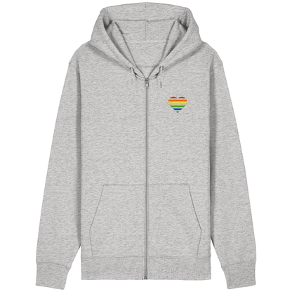 Organic Relaxed Zipper mit Herz Stick - Pride