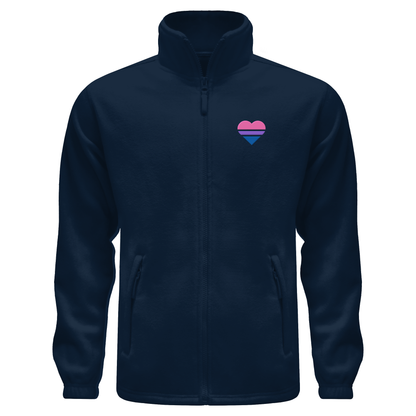 Fleece Jacket mit Herz Stick - Bisexual