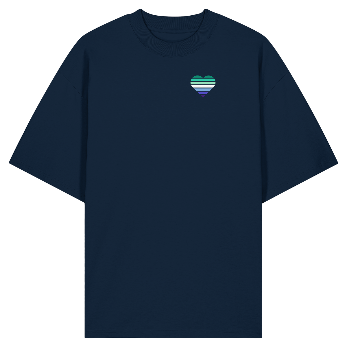 Organic Oversize Shirt mit Herz - Gay