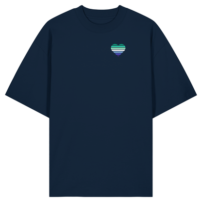 Organic Oversize Shirt mit Herz - Gay