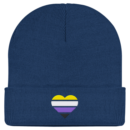 Classic Beanie mit Herz Stick - Nonbinary