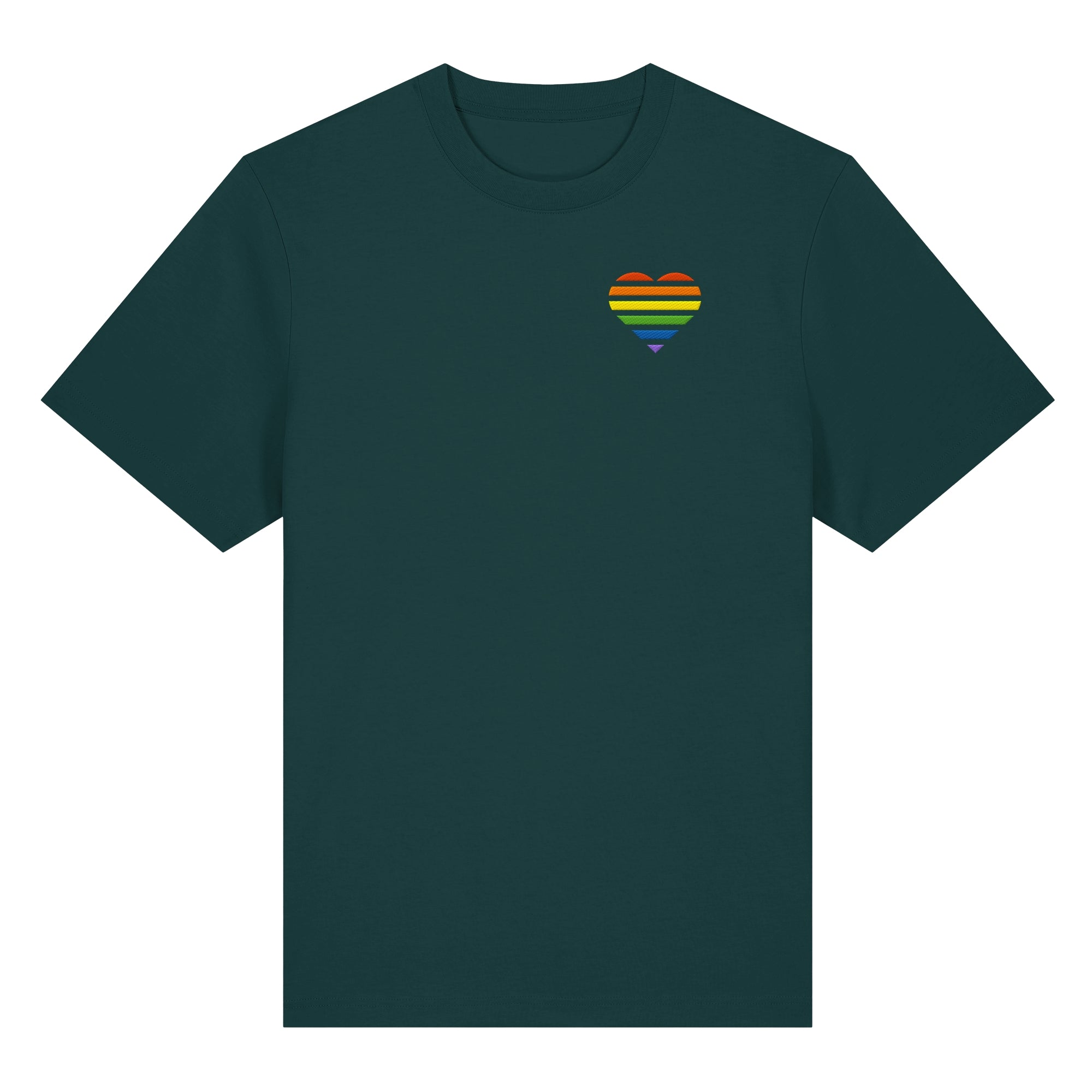 Organic Heavy Shirt - Pride Flag Herz Stick