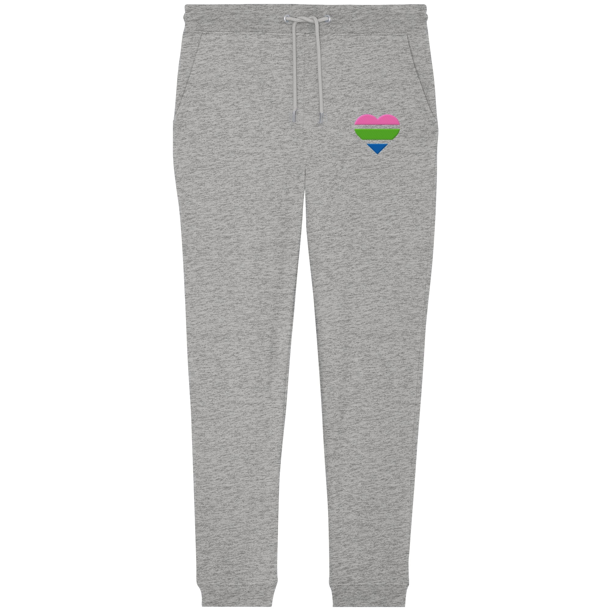 Organic Jogger Pants - Polysexual Flag Herz Stick