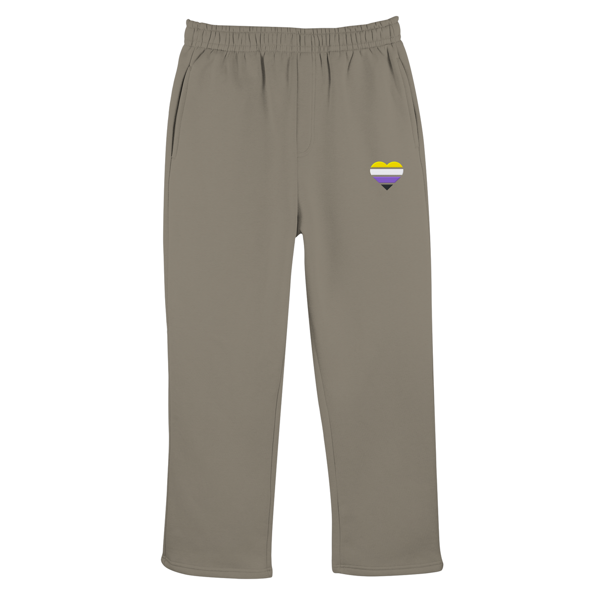 Fluffy Track Sweatpants mit Herz Stick - Nonbinary