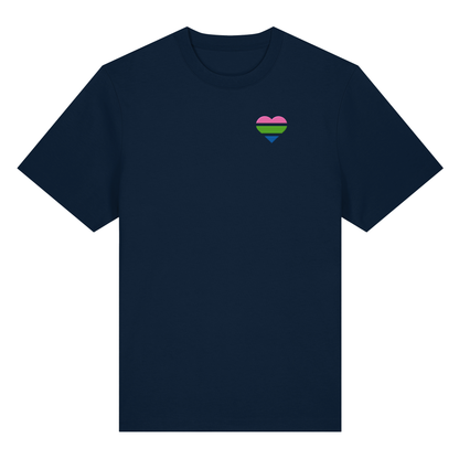 Organic Heavy Shirt mit Herz Stick - Polysexual