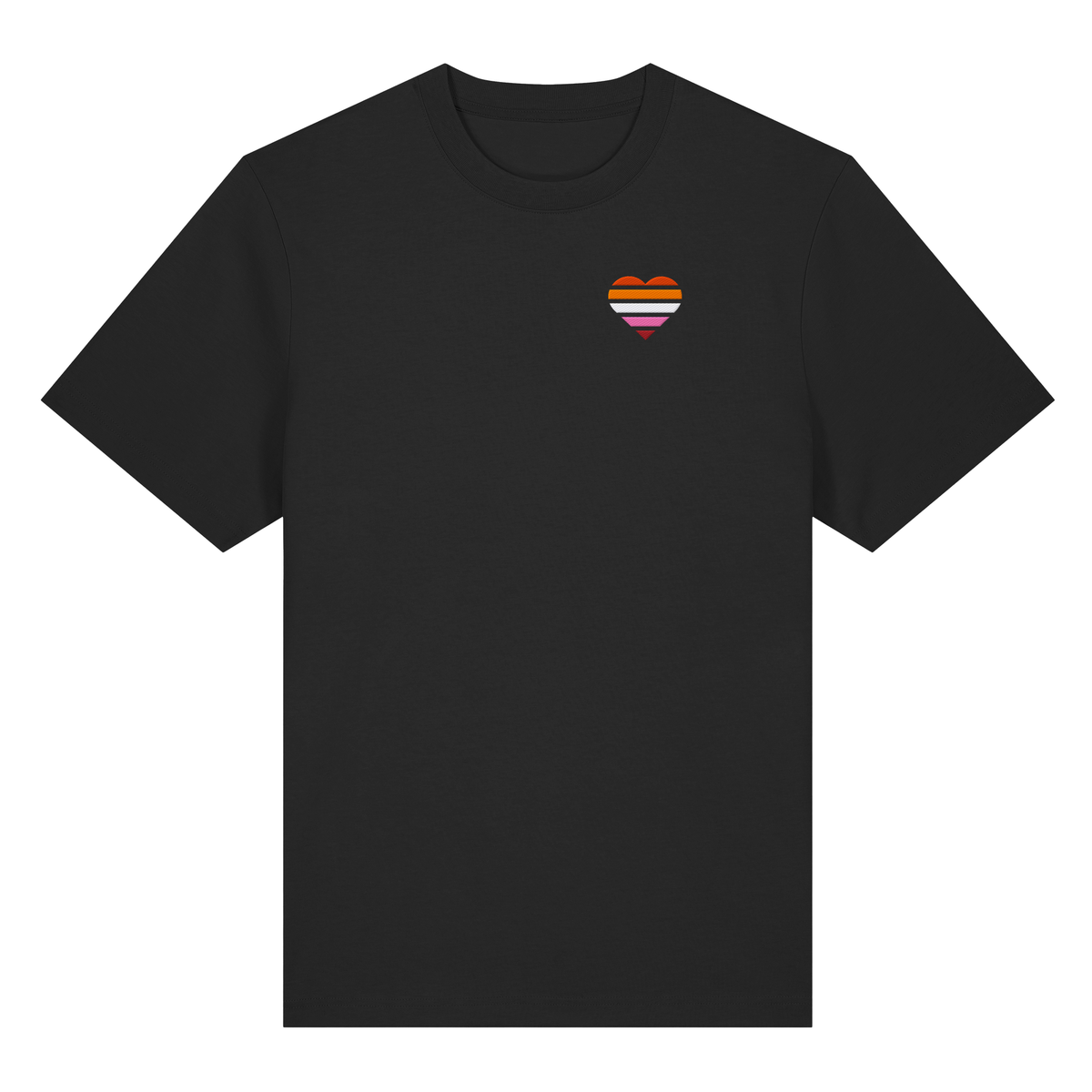 Organic Heavy Shirt mit Herz Stick - Lesbian