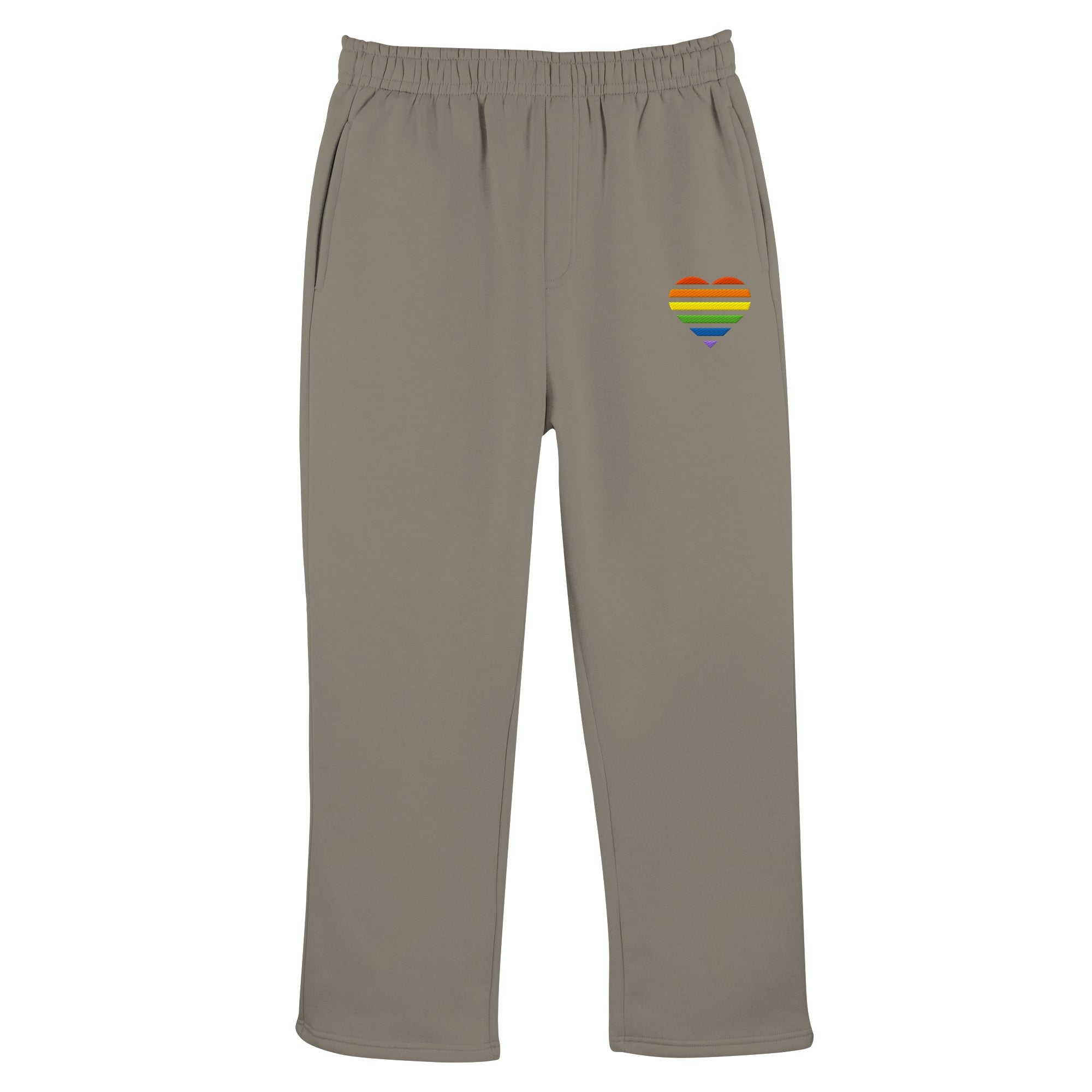 Fluffy Track Sweatpants - Pride Flag Herz Stick