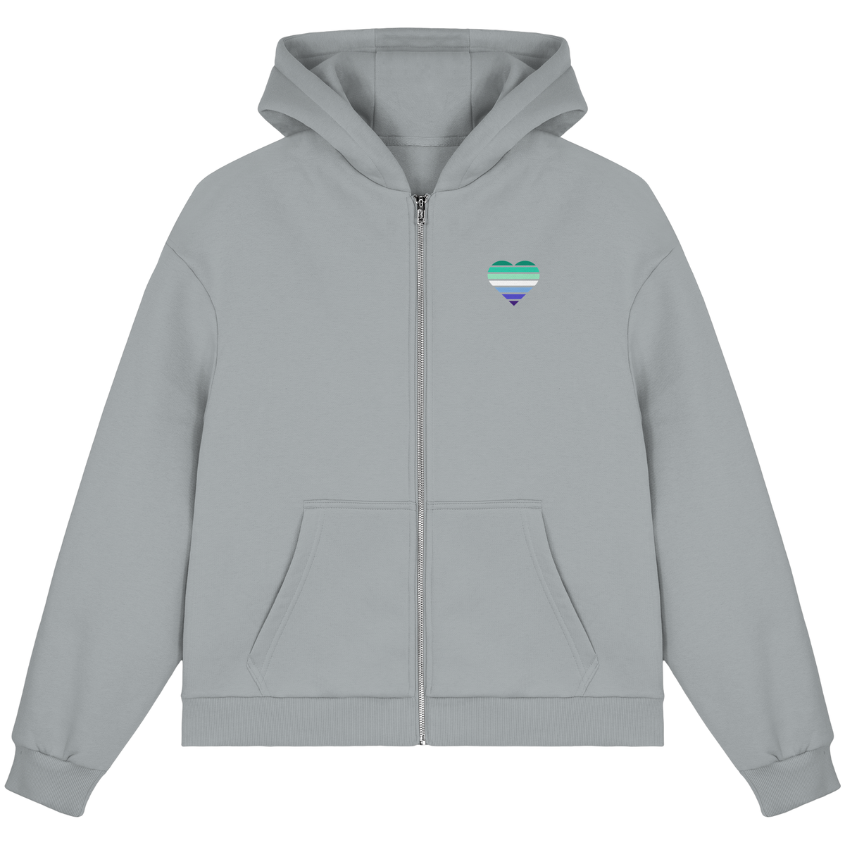 Fluffy Boxcut Zipper mit Herz - Gay