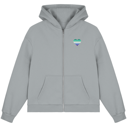 Fluffy Boxcut Zipper mit Herz - Gay