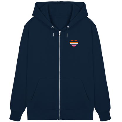 Organic Zipper mit Herz Stick - Lesbian