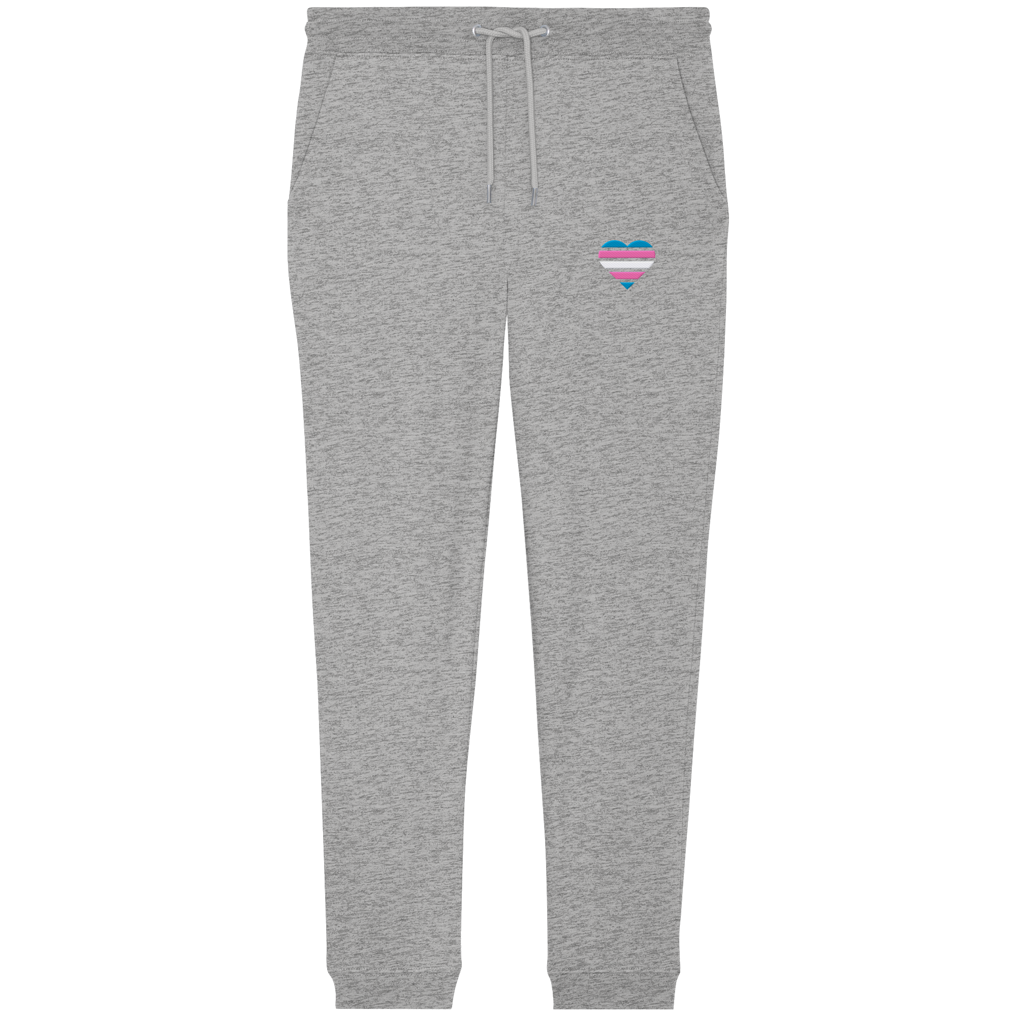 Organic Jogger Pants - Trans Flag Herz Stick