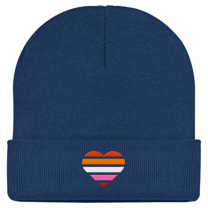 Classic Beanie mit Herz Stick - Lesbian