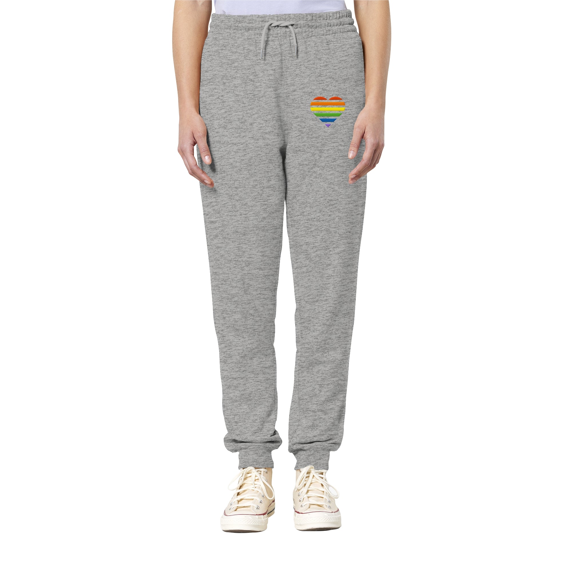 Organic Jogger Pants - Pride Flag Herz Stick