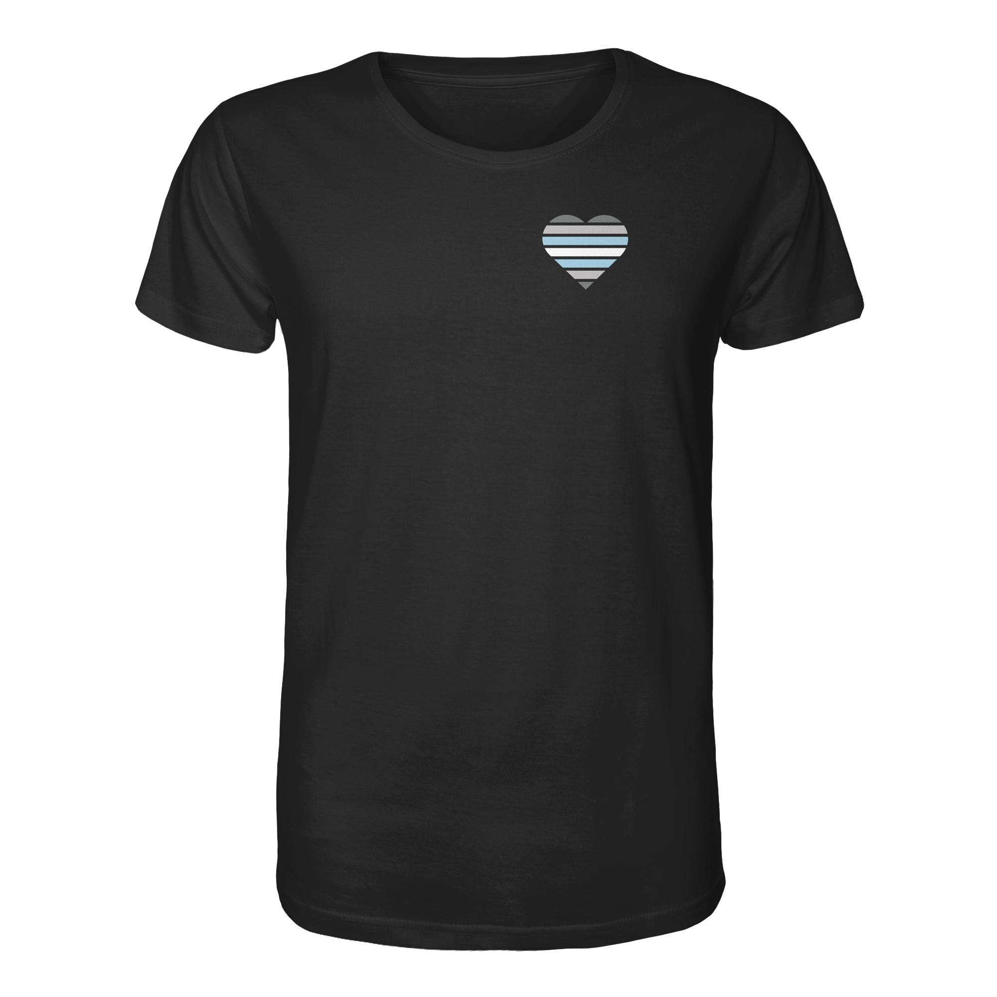 Organic Shirt - Demiboy Flag Herz Print
