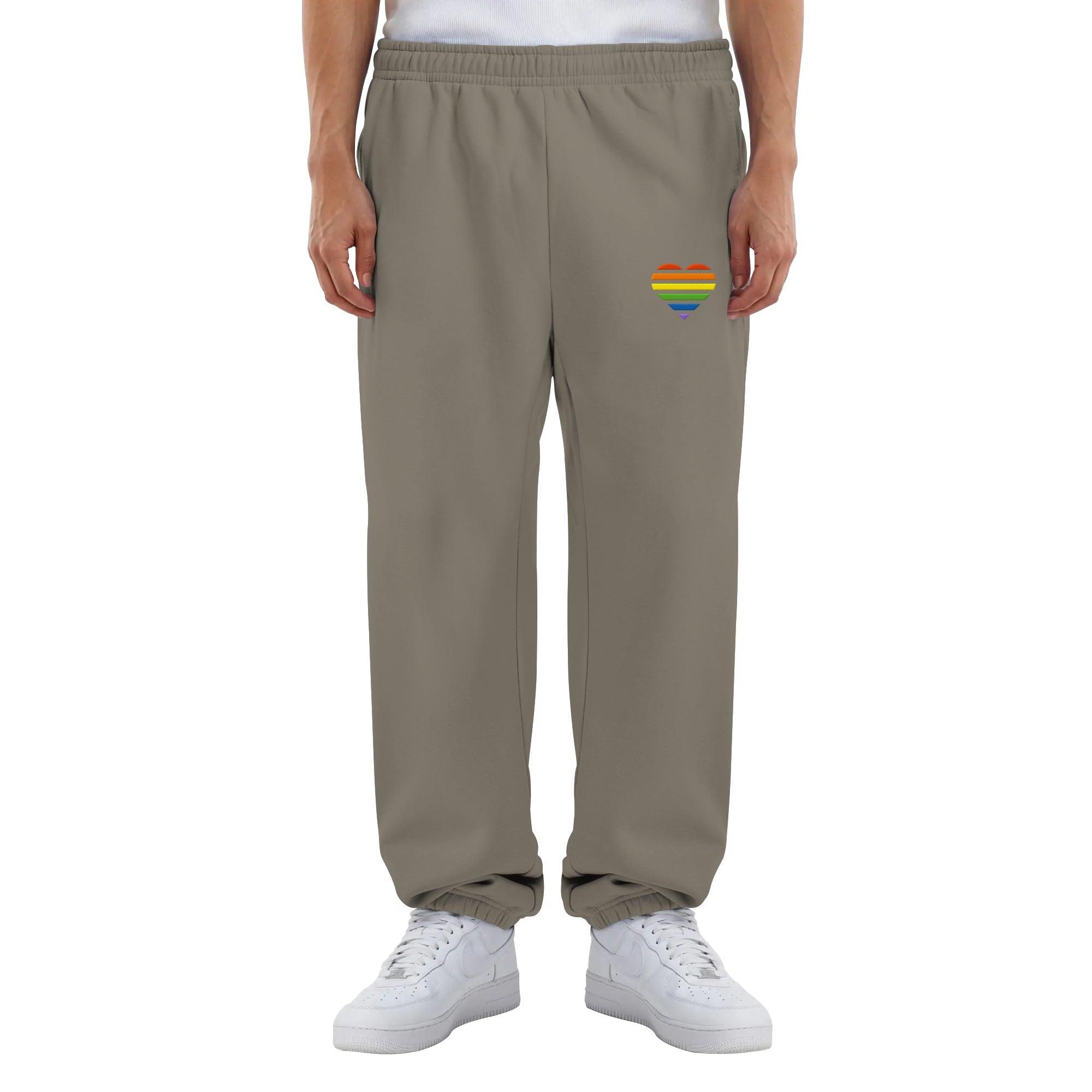 Fluffy Sweatpants - Pride Flag Herz Stick