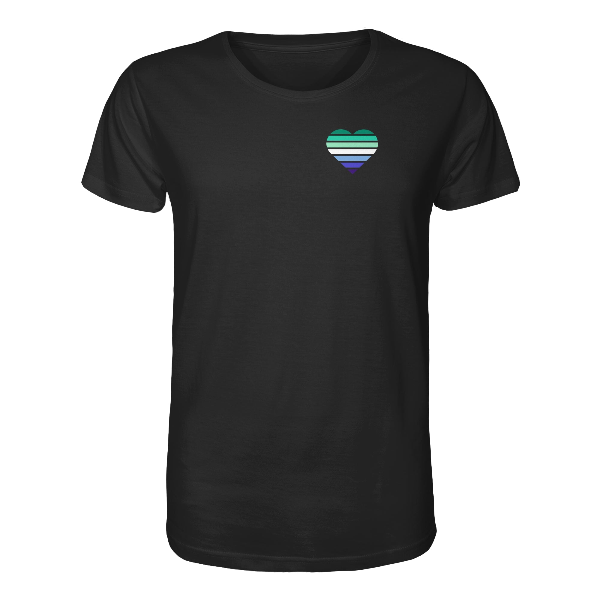 Organic Shirt - Gay Flag Herz Print