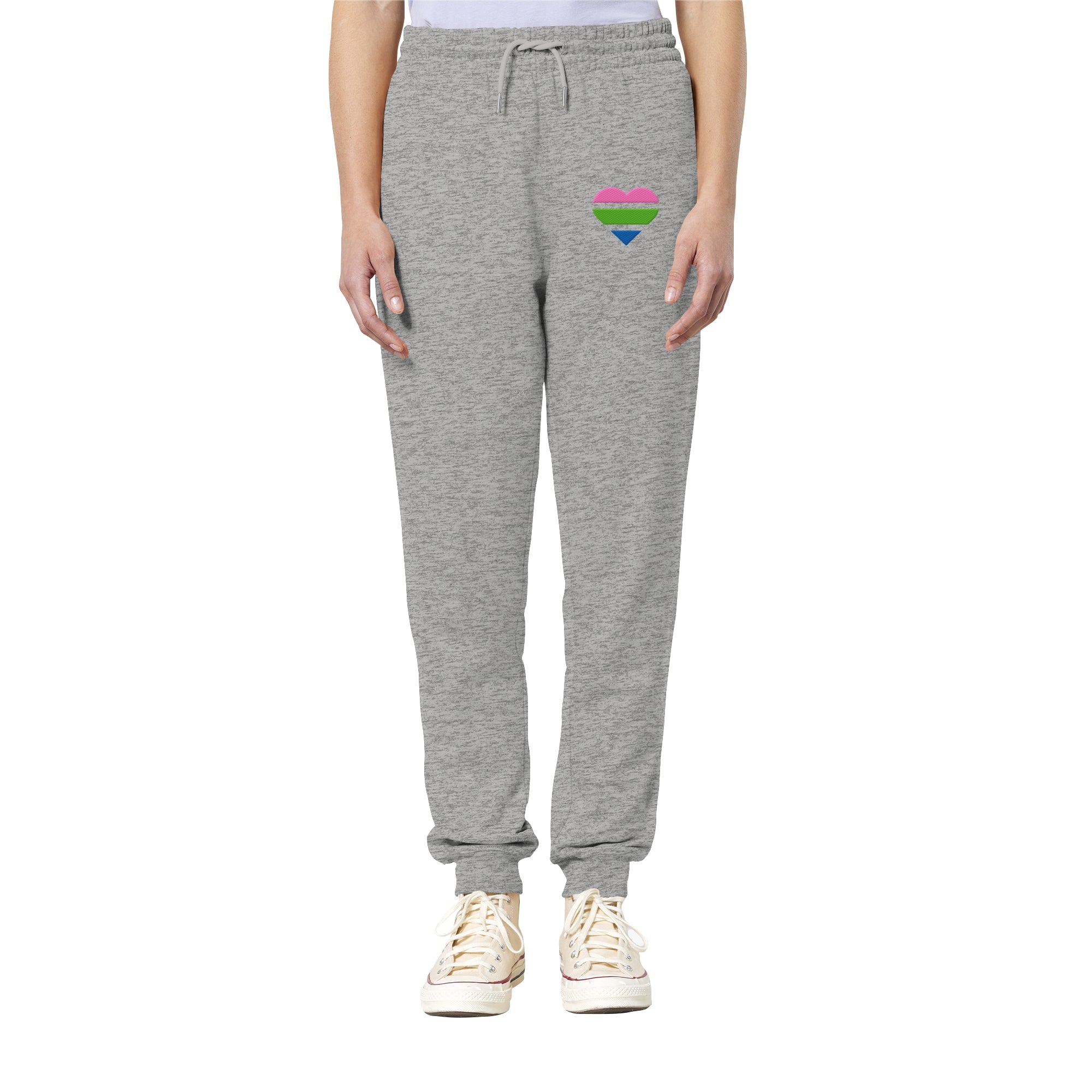 Organic Jogger Pants - Polysexual Flag Herz Stick