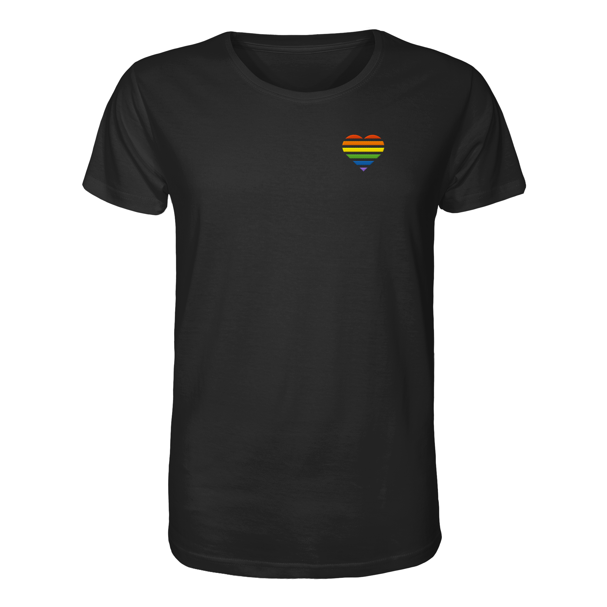 Organic Shirt - Pride Flag Herz Stick