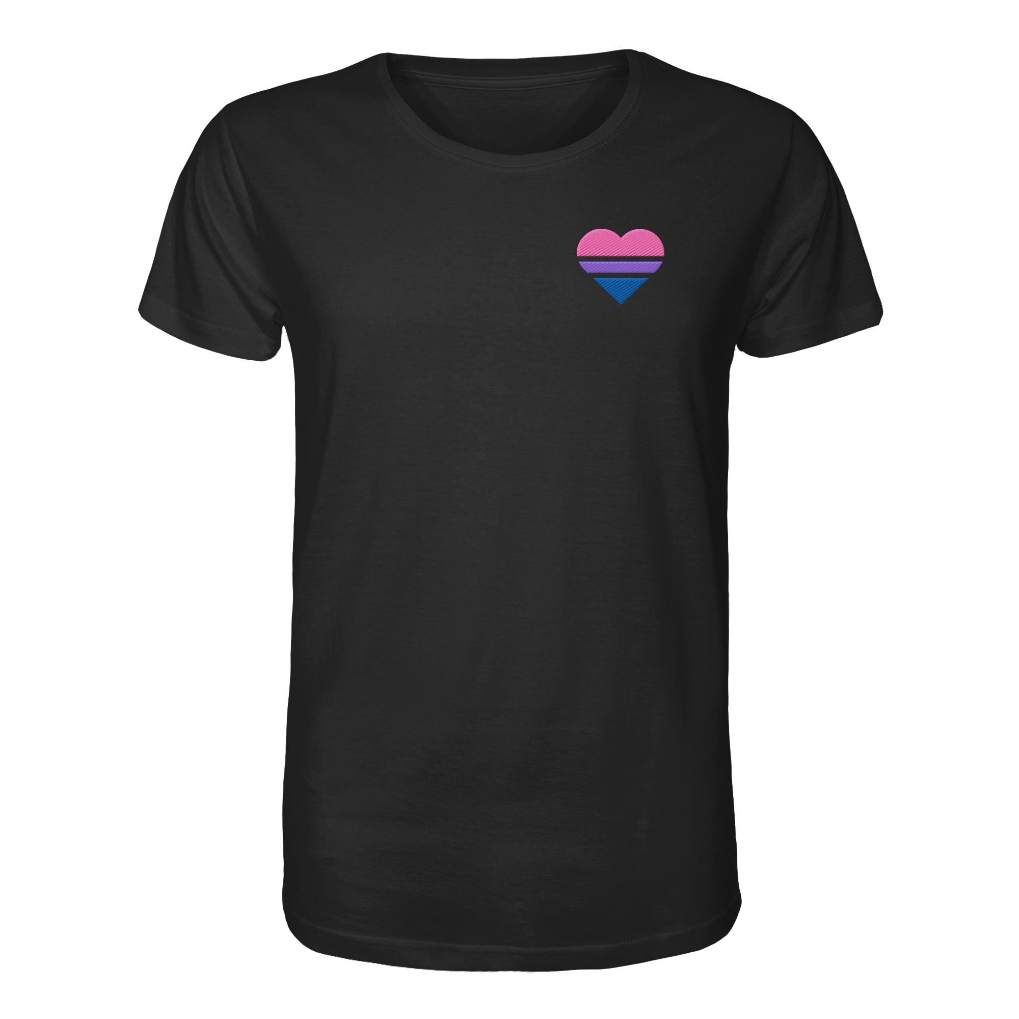 Organic Shirt - Bisexual Flag Herz Stick