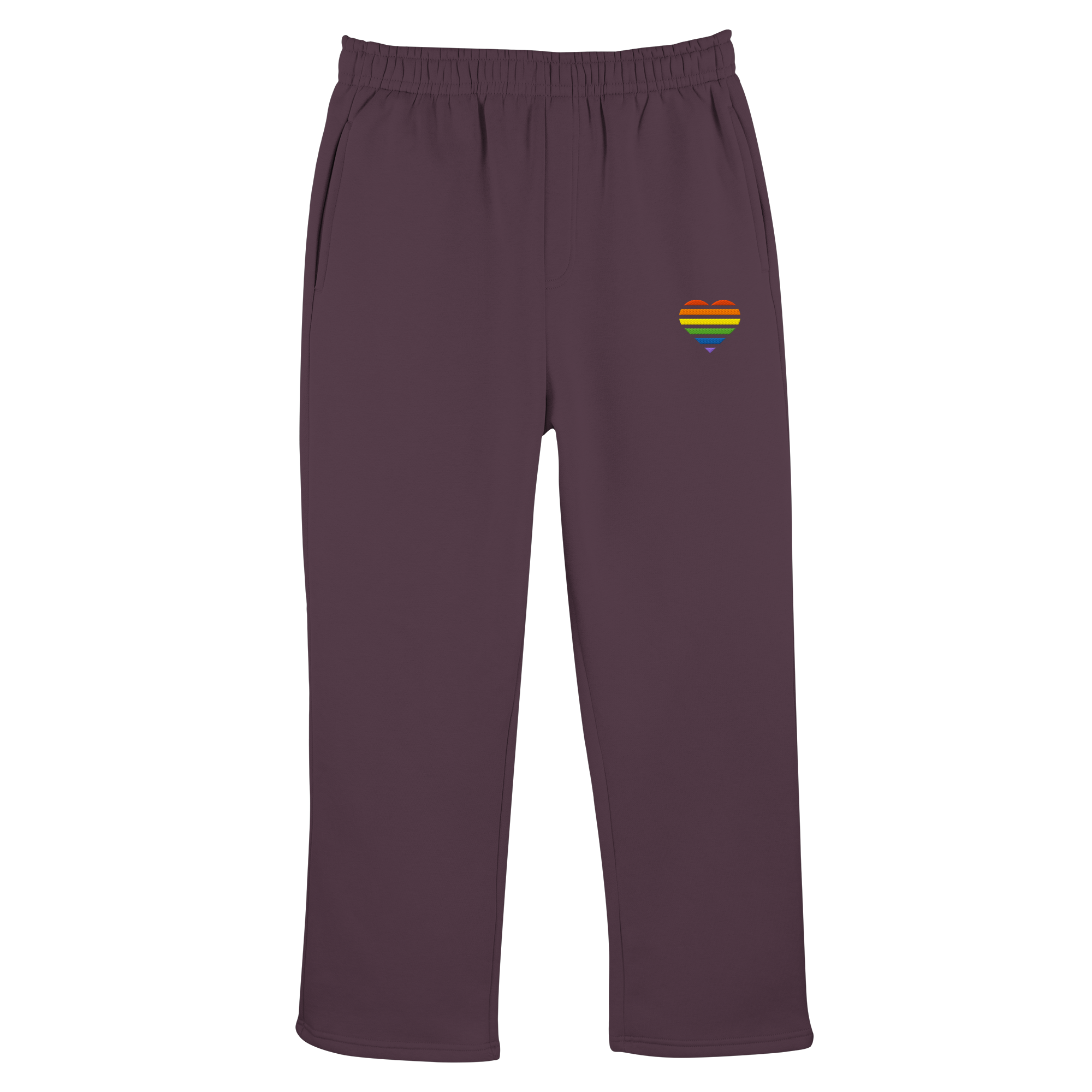 Fluffy Track Sweatpants - Pride Flag Herz Stick