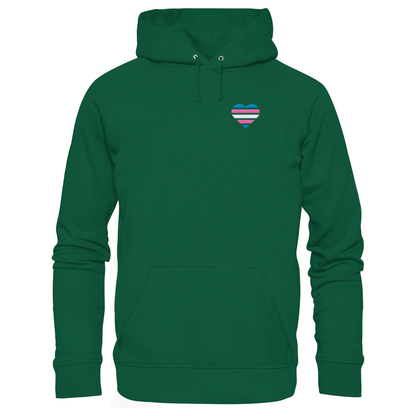Basic Hoodie mit Herz Stick - Trans