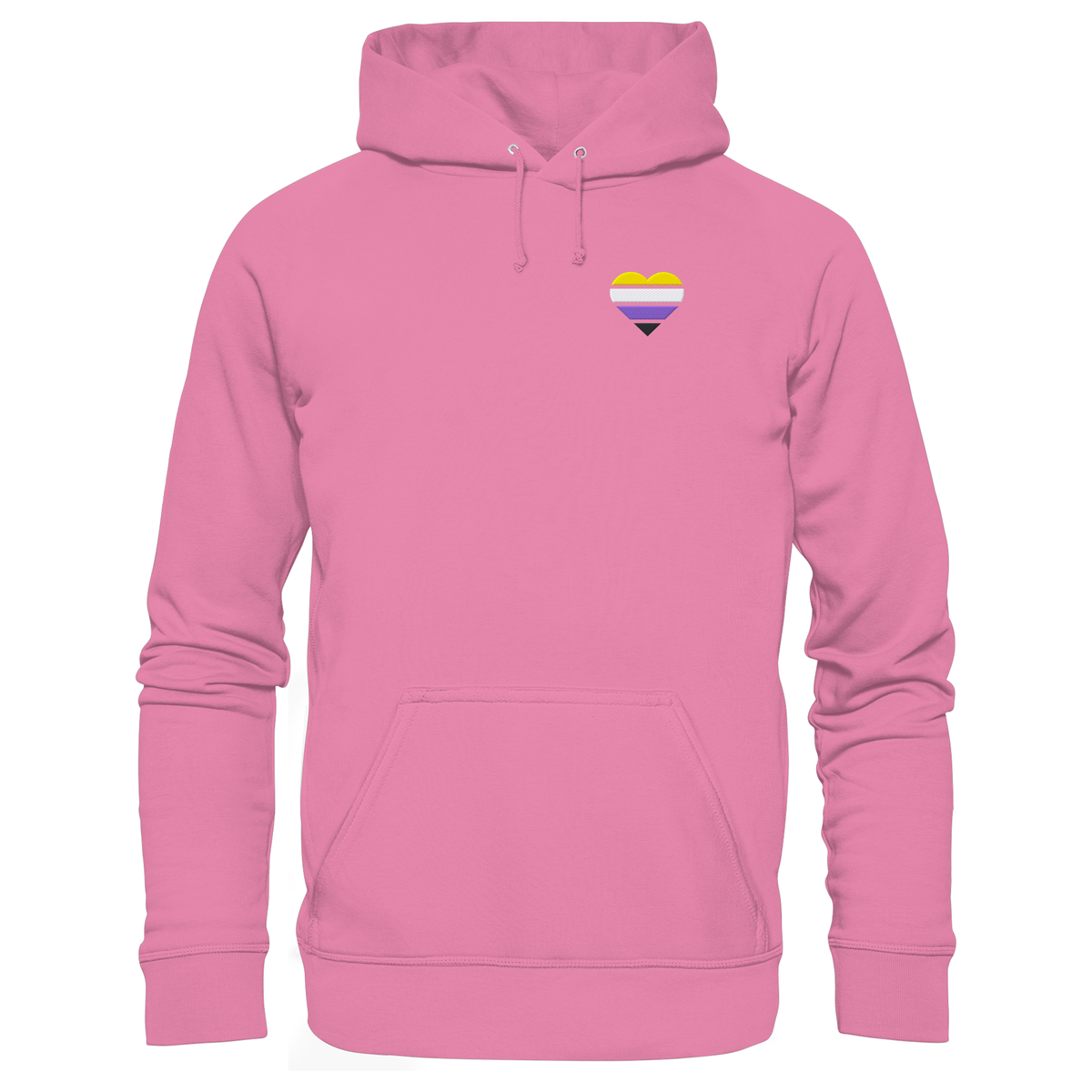 Basic Hoodie mit Herz Stick - Nonbinary