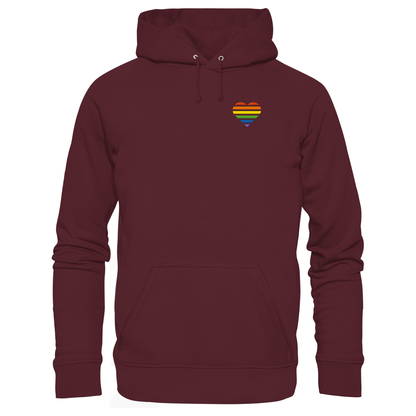 Basic Hoodie mit Herz Stick - Pride