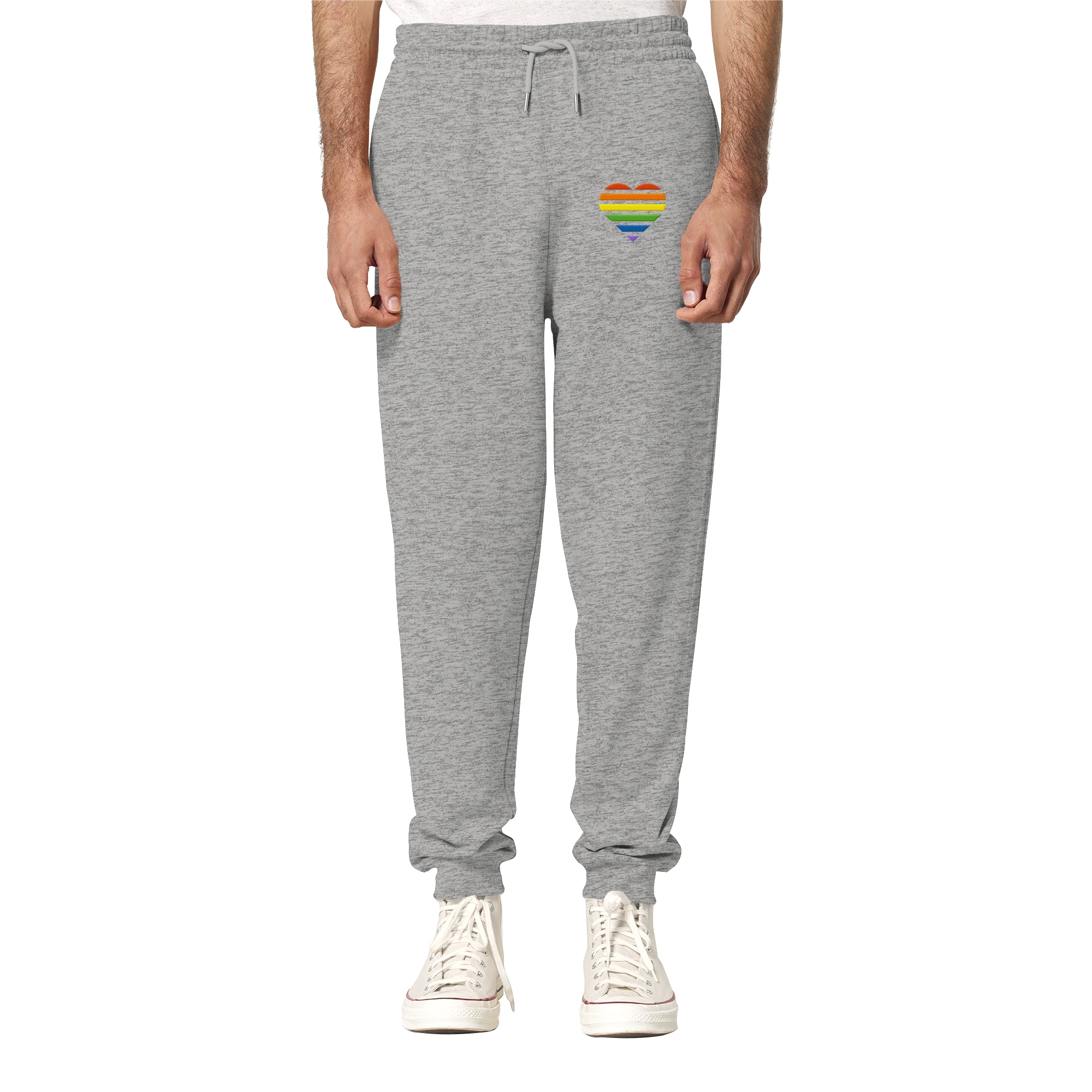 Organic Jogger Pants - Pride Flag Herz Stick