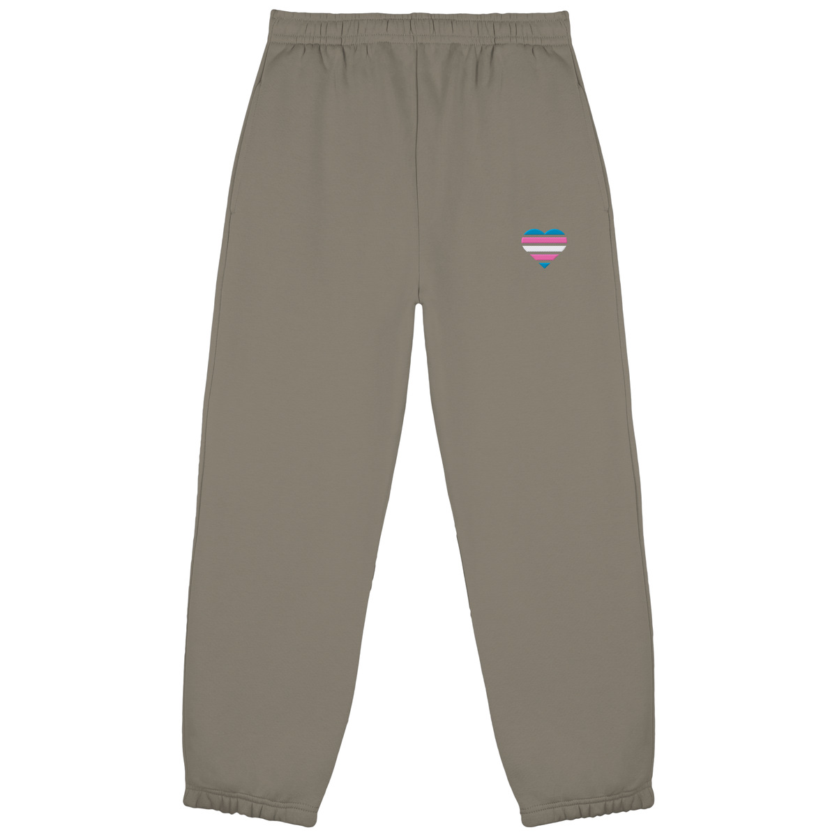 Fluffy Sweatpants mit Herz Stick - Trans