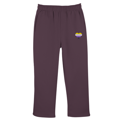 Fluffy Track Sweatpants mit Herz Stick - Nonbinary