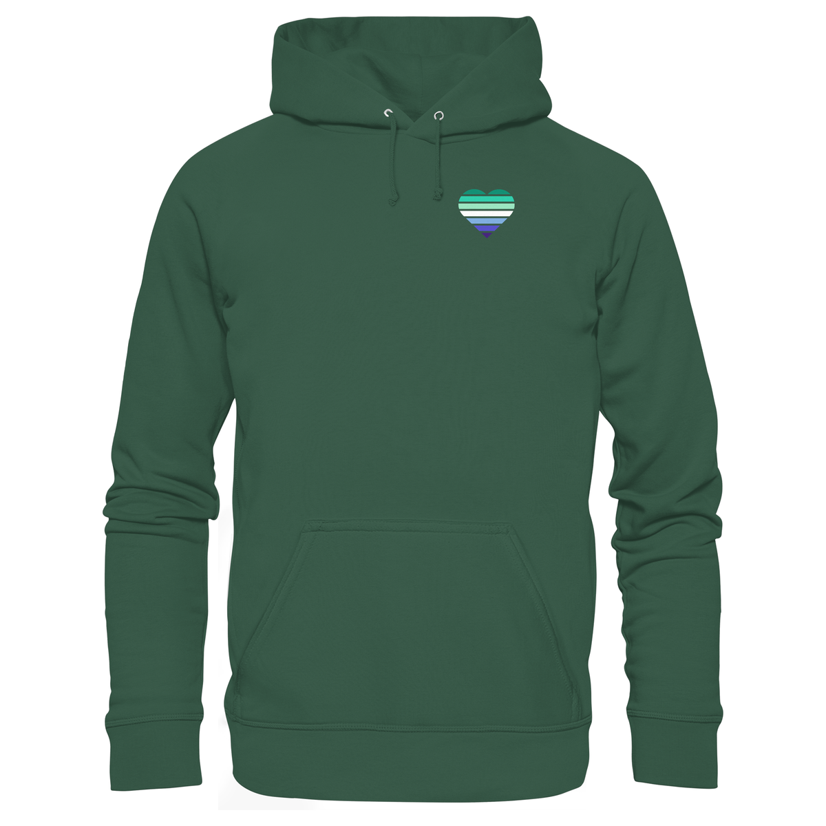 Organic Basic Hoodie mit Herz - Gay
