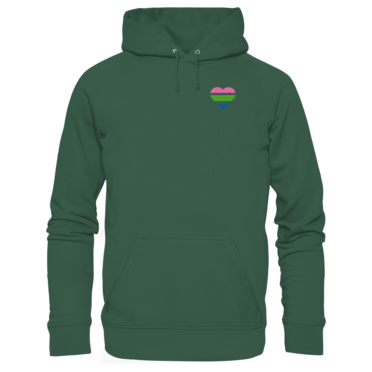 Organic Basic Hoodie mit Herz Stick - Polysexual