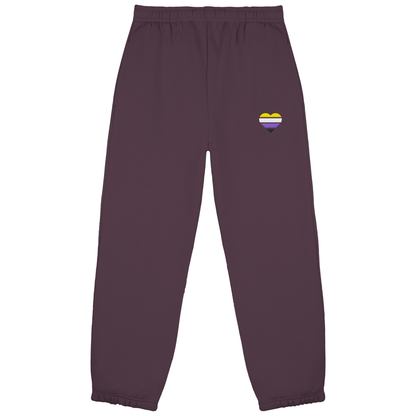 Fluffy Sweatpants mit Herz Stick - Nonbinary