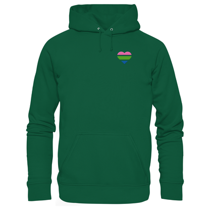 Basic Hoodie mit Herz Stick - Polysexual