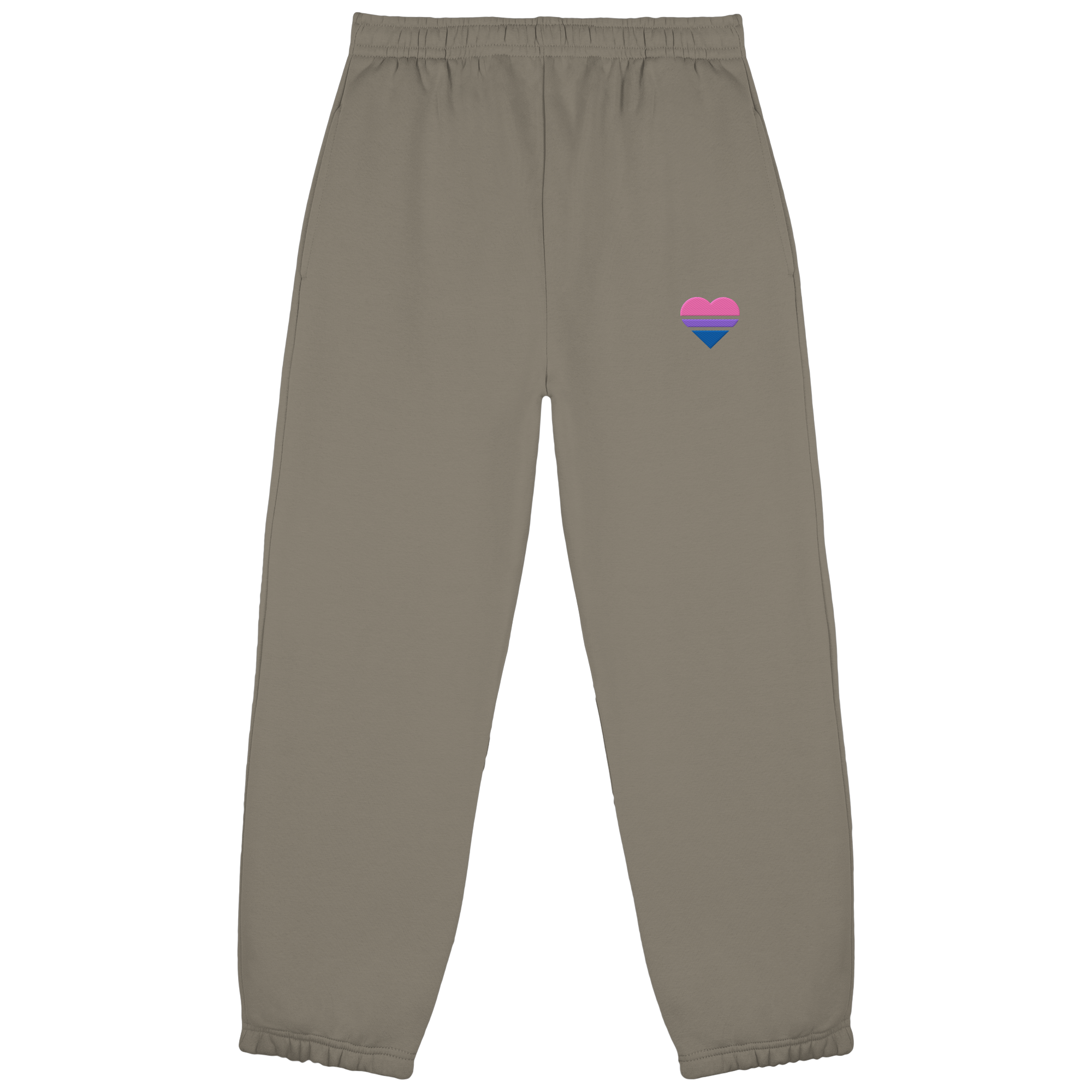 Fluffy Sweatpants - Bisexual Flag Herz Stick