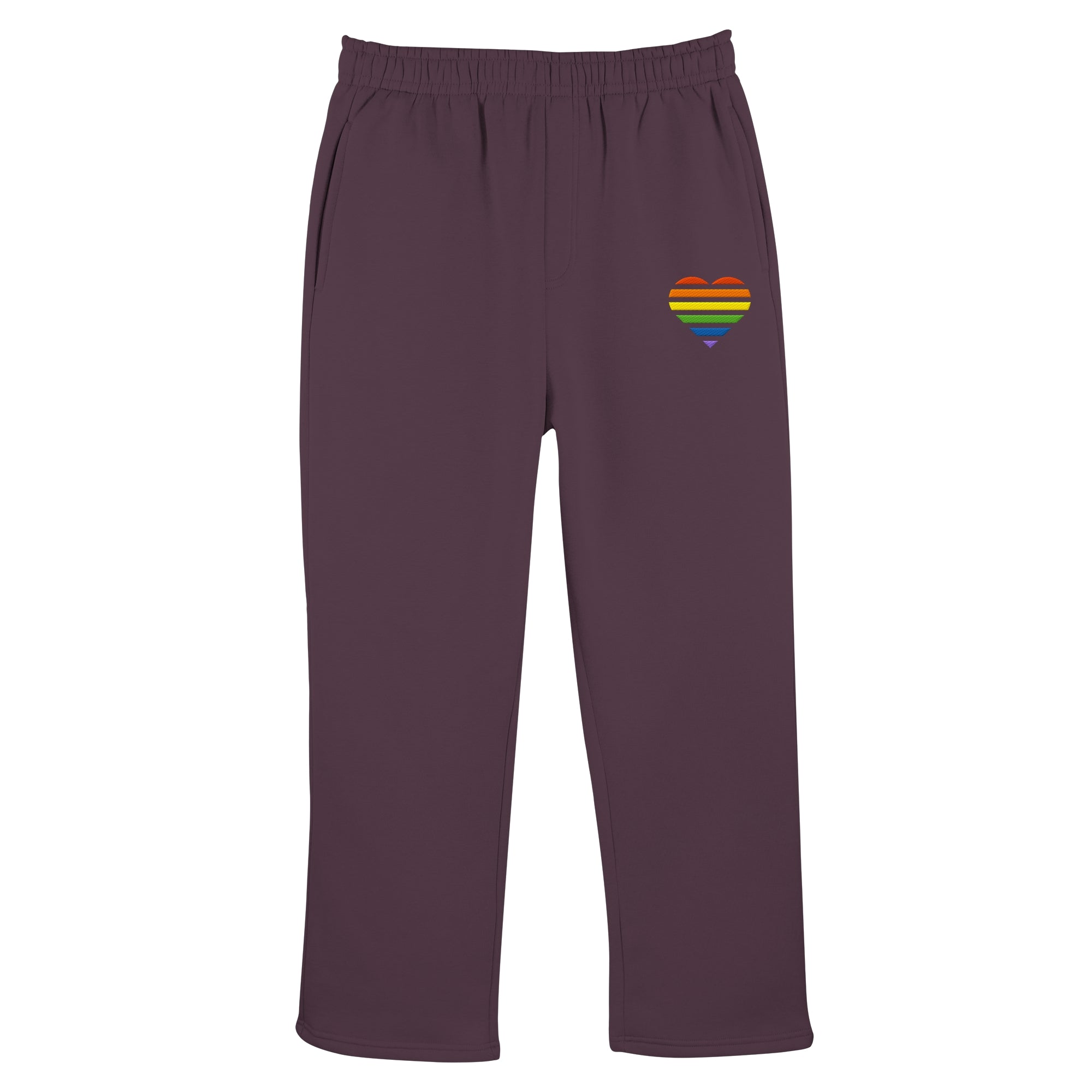 Fluffy Track Sweatpants - Pride Flag Herz Stick