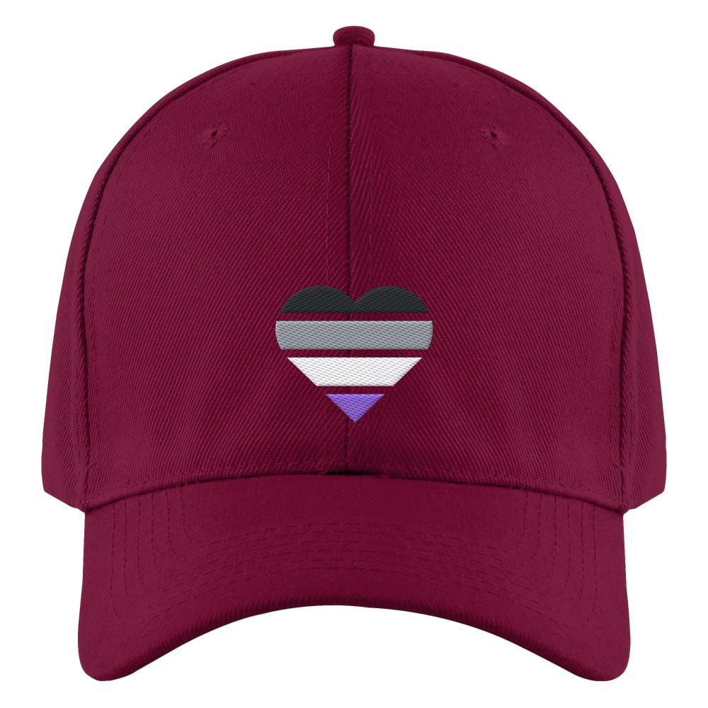 Authentic Baseball Cap mit Herz Stick - Asexual