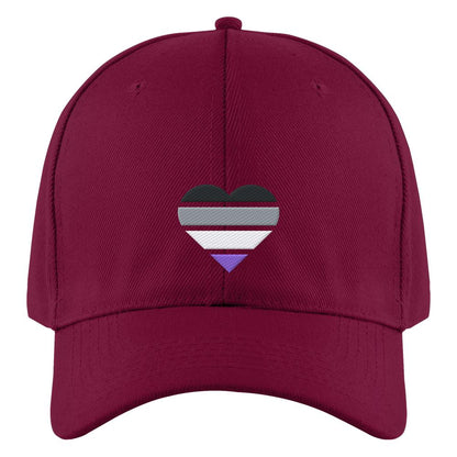 Authentic Baseball Cap mit Herz Stick - Asexual